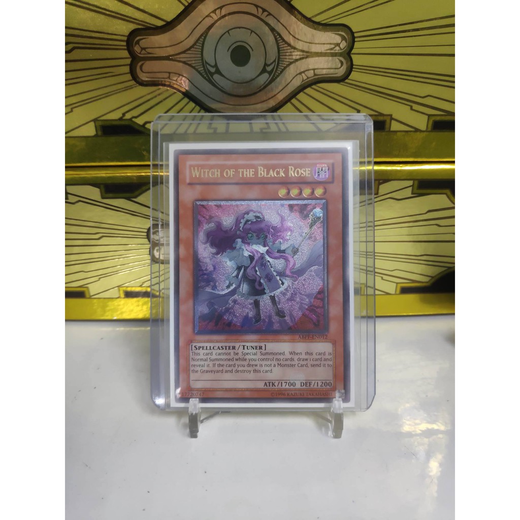 [ Dưa Hấu Yugioh ] Lá bài thẻ bài Witch of the Black Rose - Ultimate Rare Unlimited - Tặng bọc bài nhựa bảo quản