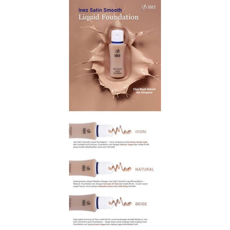 (hàng Mới Về) Kem Nền Dạng Lỏng Inez 35ml Tiện Dụng Chất Lượng Cao | BigBuy360 - bigbuy360.vn