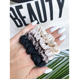 Scrunchie Lụa Hàn Cao Cấp Size Nhỏ Nhiều Màu Dây Buộc Tóc Dây Cột Tóc Scrunchies