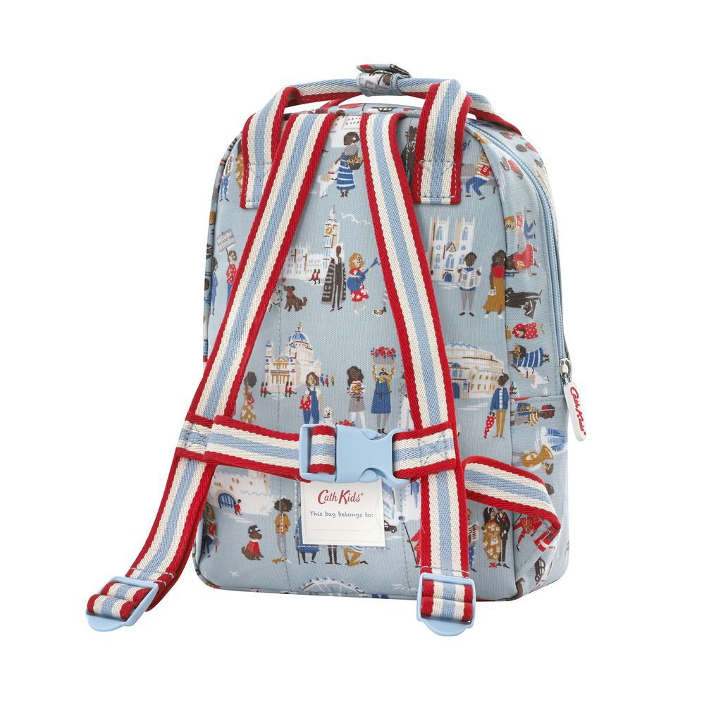 Cath Kidston - Balo trẻ em Medium London People - 935890 - Powder Blue