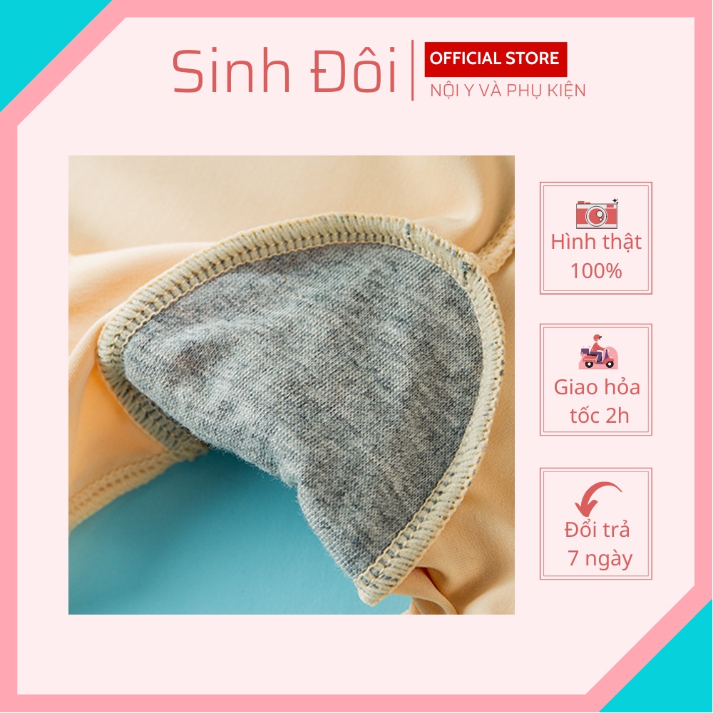 Quần lót mặc trong váy nữ chân ren cạp cao chống cuộn chất su mềm mịn thoáng mát không lộ đường may size 40kg-60kg