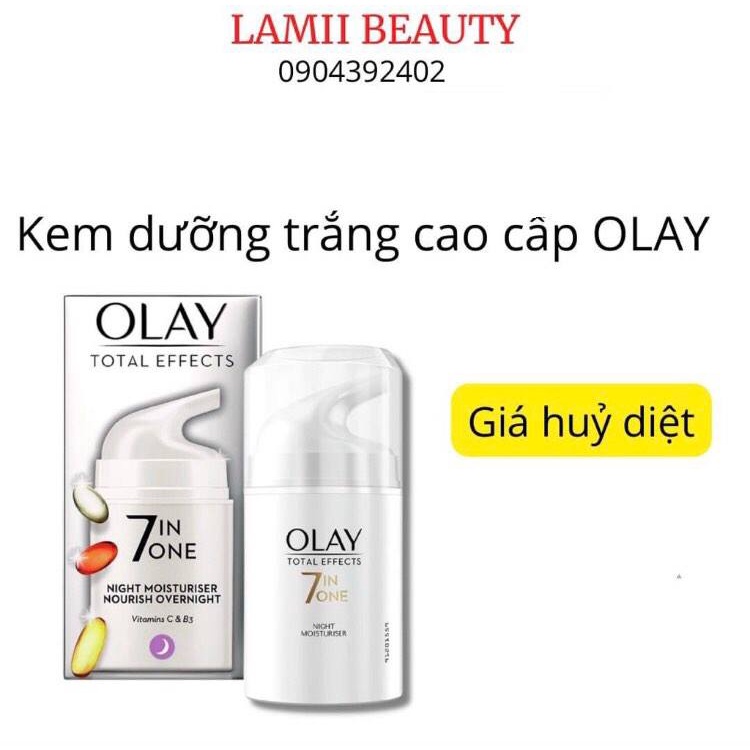 Kem dưỡng trắng da OLAY TOTAL EFFECTS 7 IN ONE NIGHT MOISTURISER NOURISH OVERNIGHT 50ml