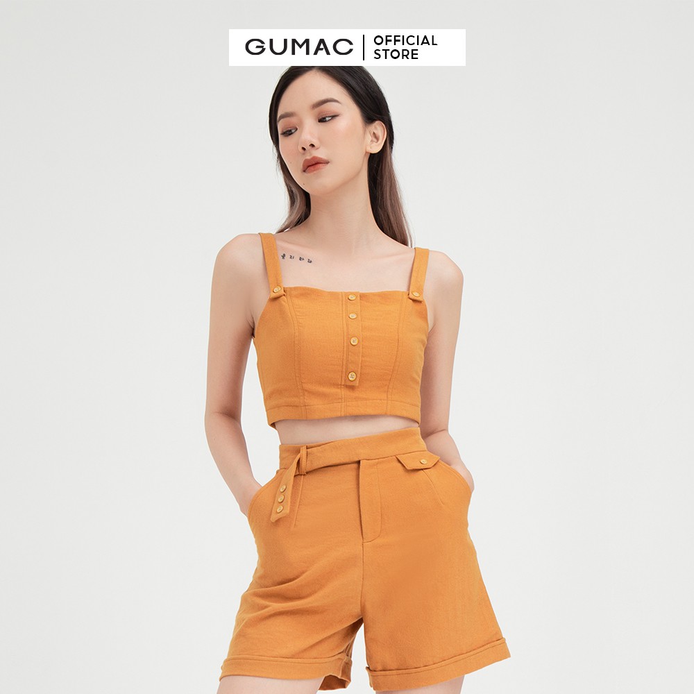 [Mã WABRGU72 giảm 10% tối đa 50k đơn 250k] Quần short nữ lật lai GUMAC thiết kế năng động trẻ trung QB416