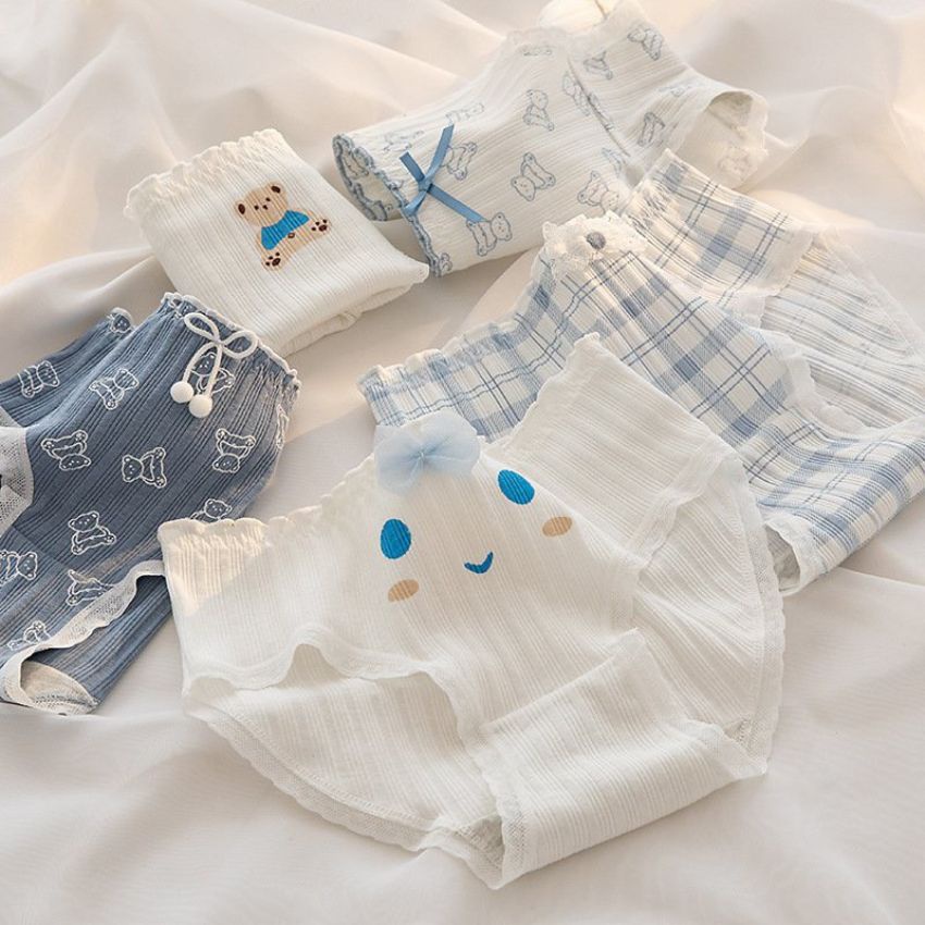 Quần lót nữ cotton đáng yêu mềm mịn, quần chíp siêu xinh với họa tiết dễ thương tôn dáng Bellar_bra L8035
