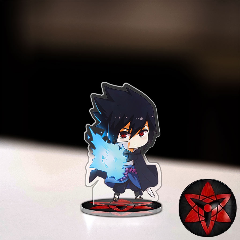 Mô hình Mini Naruto Standee Chibi Anime Manga nhân vật Itachi Sasuke Mandara Hinata trang trí học tập cao 3cm HM Decor