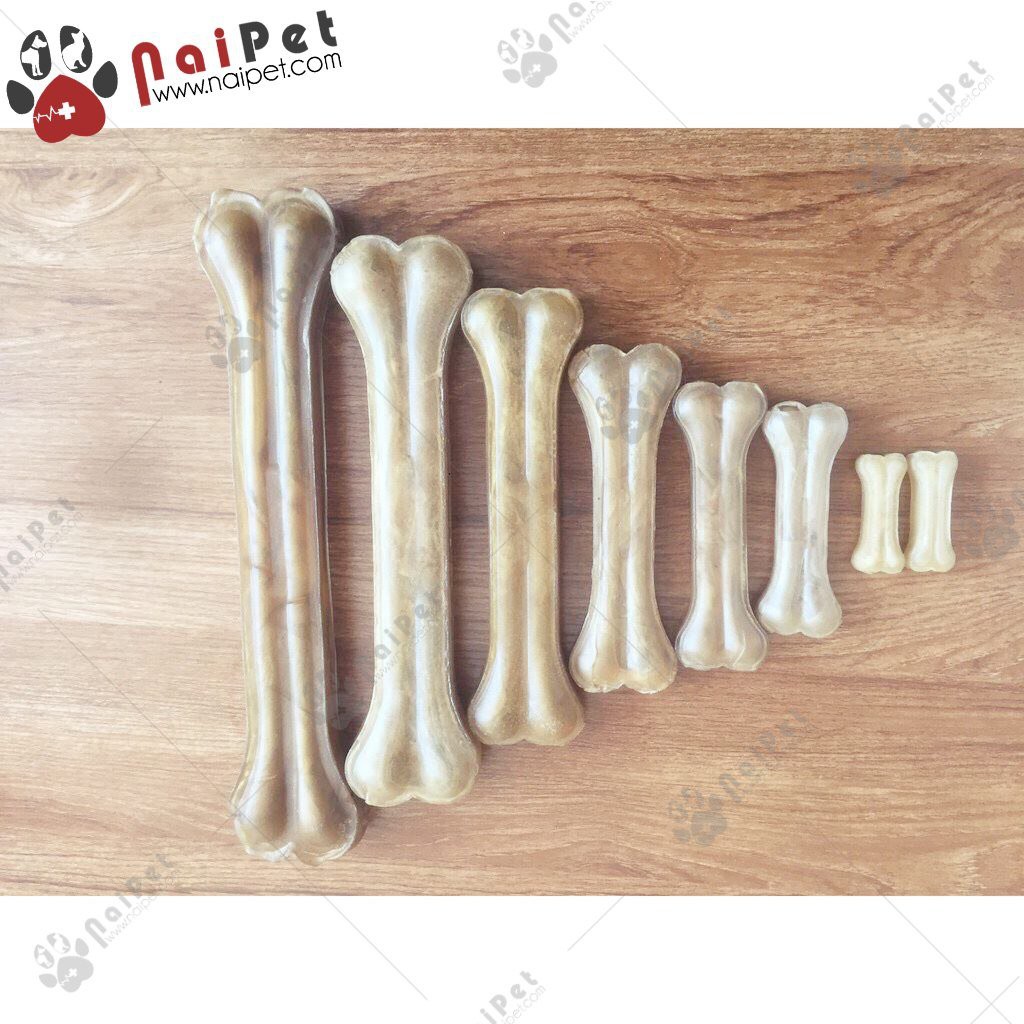 Đồ Ăn Vặt Xương Canxi Da Bò Cho Chó Gặm Làm Sạch Răng Cho Chó