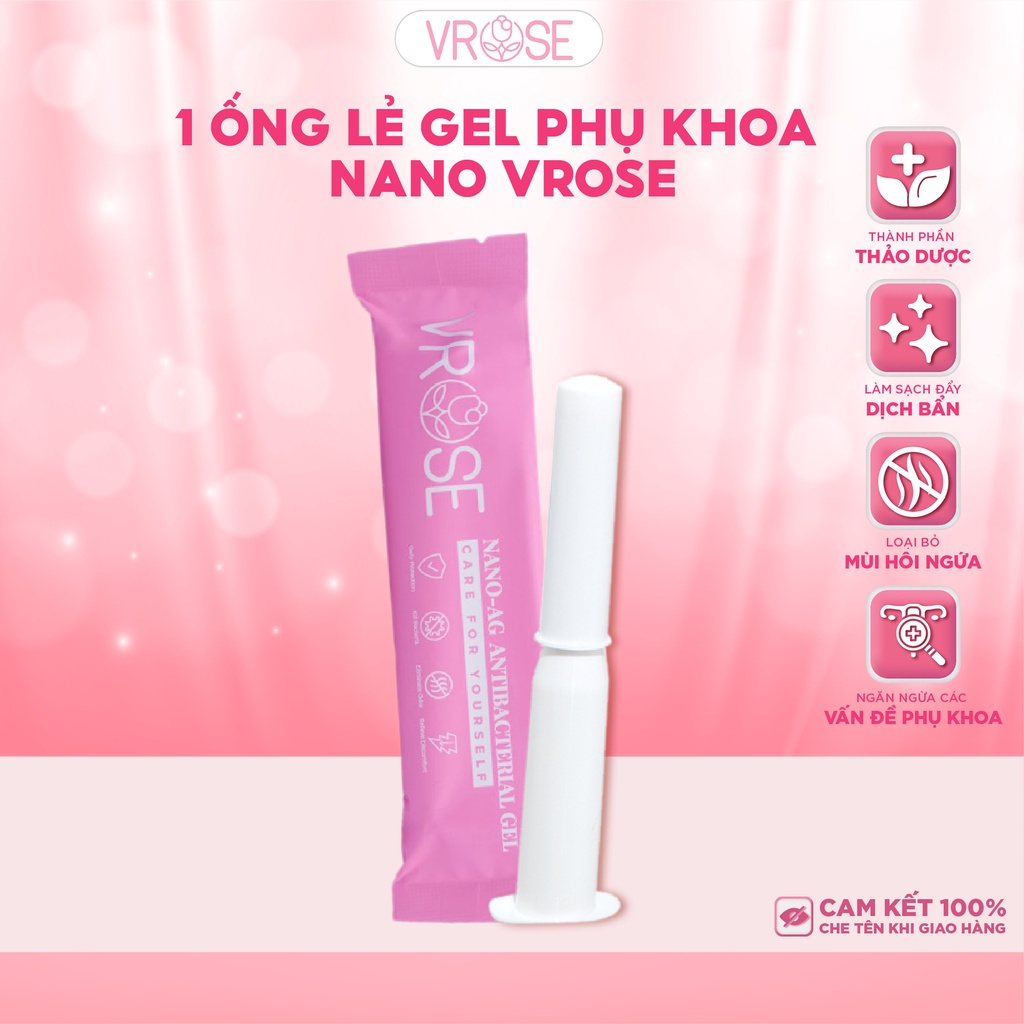 Lẻ 1 ống Gel phụ khoa nano Vrose