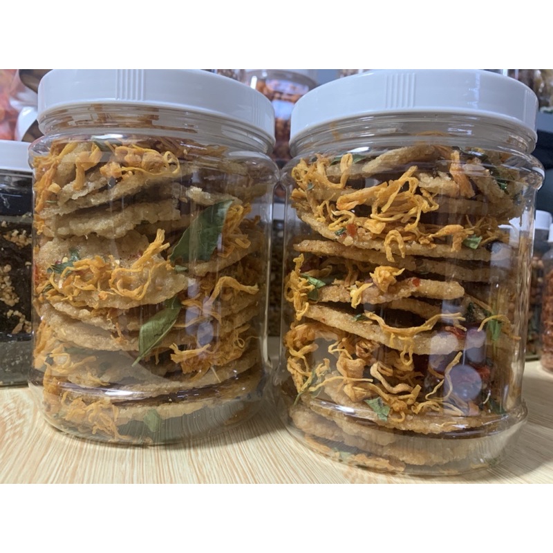 Cơm cháy mắm hành lắc khô gà lá chanh hũ 500gr