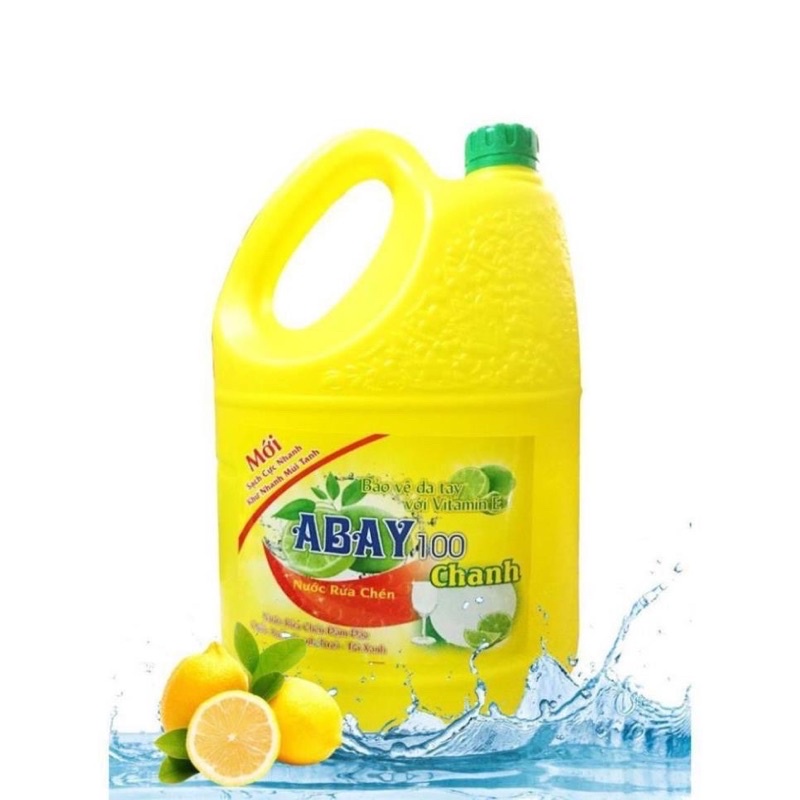 Nước Rửa Chén Hương Chanh Abay 4 Kg Siêu Tiết Kiệm .