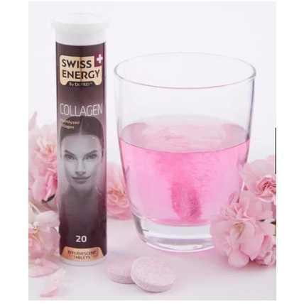 Collagen cá biển sâu tự nhiên - Viên Sủi SWISS DR.FREI làm đẹp da, da săn chắc, căng bóng ngậm