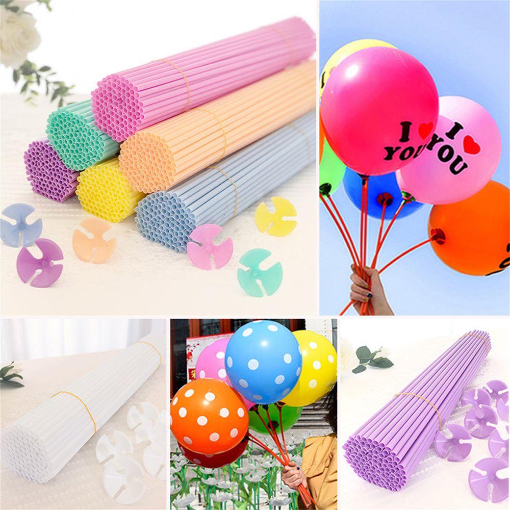 JANE Bộ 100 Bong Bóng Nhựa Bơm Hơi Trang Trí Tiệc
