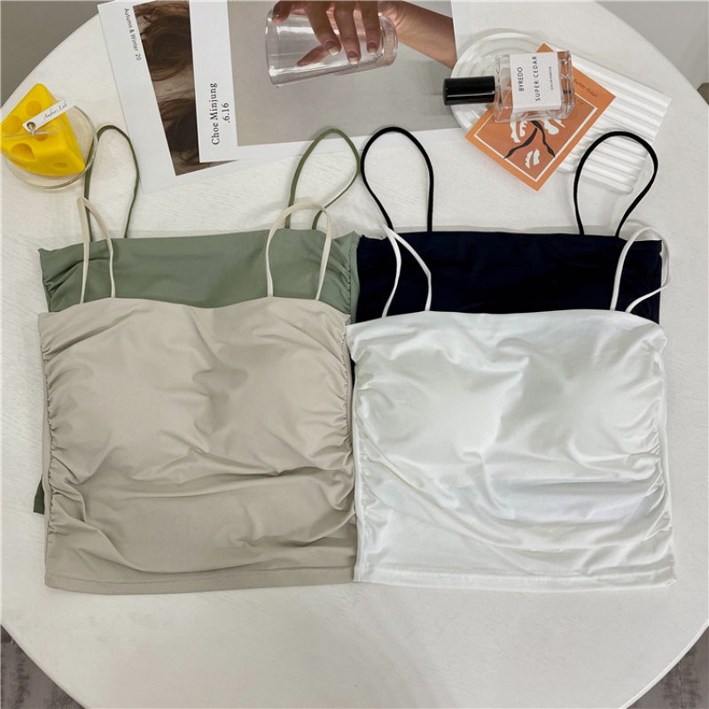 Áo Lót Hai Dây Màu Sắc Đơn Giản Thời Trang Dành Cho Mùa Hè