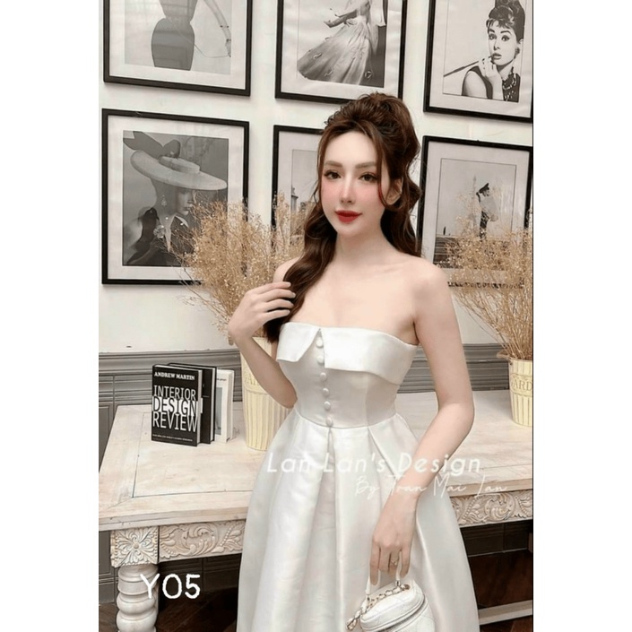 (Free ship) Mẫu Đầm TAPTA Hở Vai Dáng Xòe Xinh Không Tưởng UP VLTN Shop