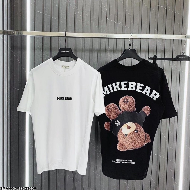 Áo phông tay lỡ mikenco mikenbear kin gấu lộn ngược