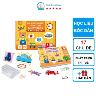 Học Liệu Bóc Dán Dùng Nhiều Lần 17 Chủ Đề Đồ Chơi Giáo Dục Cho Bé Phát Triển Trí Tuệ