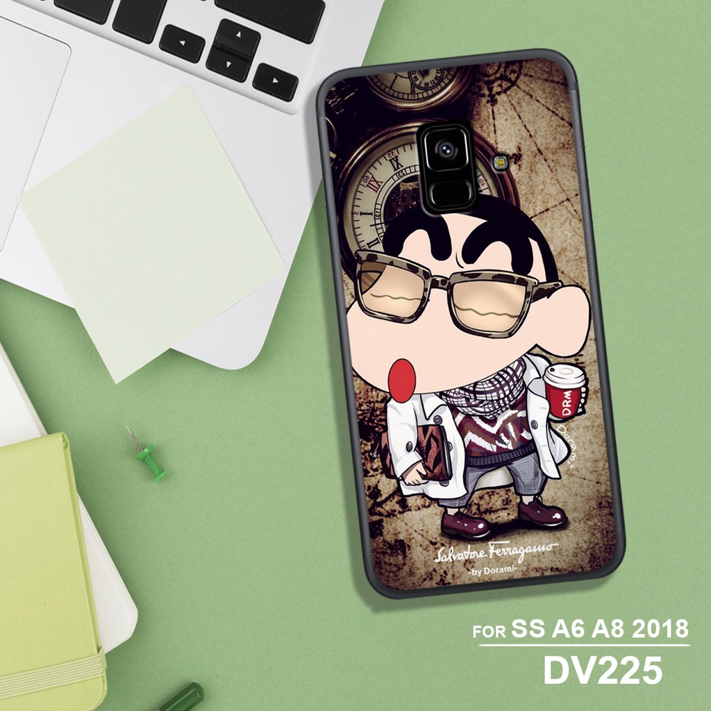 ỐP LƯNG SAMSUNG A6 2018 - SAMSUNG A8 2018 IN HÌNH SHIN NGẦU