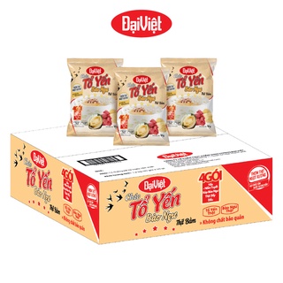 Thùng 30 gói cháo yến bào ngư thịt bằm Đại Việt - Cháo gói ăn liền yến thật, bào ngư thật, ngon, bổ