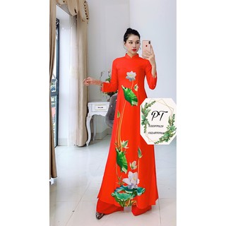 Áo dài chất lụa nhật siêu sang , siêu xinh