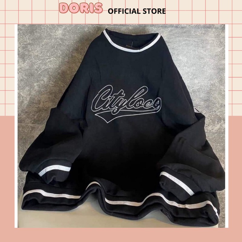 [Áo Sweater] Áo Nỉ Sweater unisex CITY LOCO tay bồng form rộng nam nữ mặc thoải mái cực chất | BigBuy360 - bigbuy360.vn