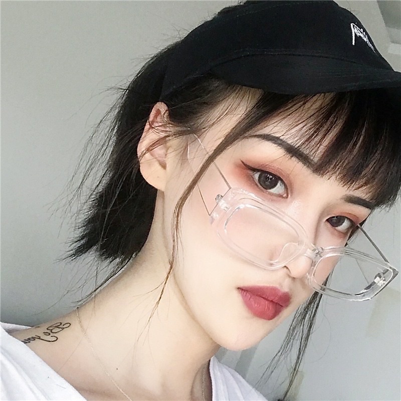 Kính râm/Kính mát gọng vuông bản to phong cách retro Hàn Quốc J56