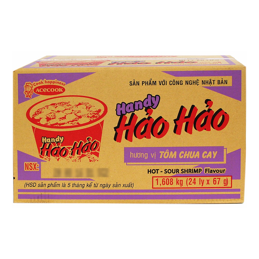 Thùng mì ly Hảo Hảo 24 ly * 67g