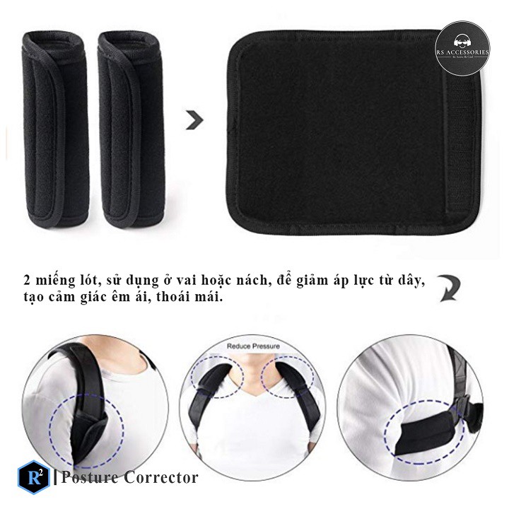 🚗[GIÁ SỈ] Đai Chống Gù Lưng Hàng Việt - Posture Corrector [FULL BOX + TẶNG LÓT NÁCH]