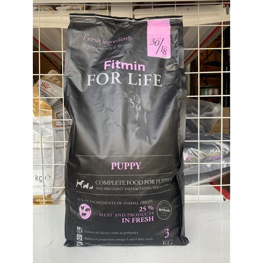 Thức ăn cho chó con , chó đang mang thai hoặc cho con bú 3kg - Fitmin Dog For Life All Breeds Puppy 3kg