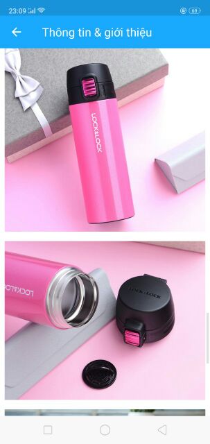 📣📣 Bình giữ nhiệt Lock&Lock Colorful Tumbler 390ml