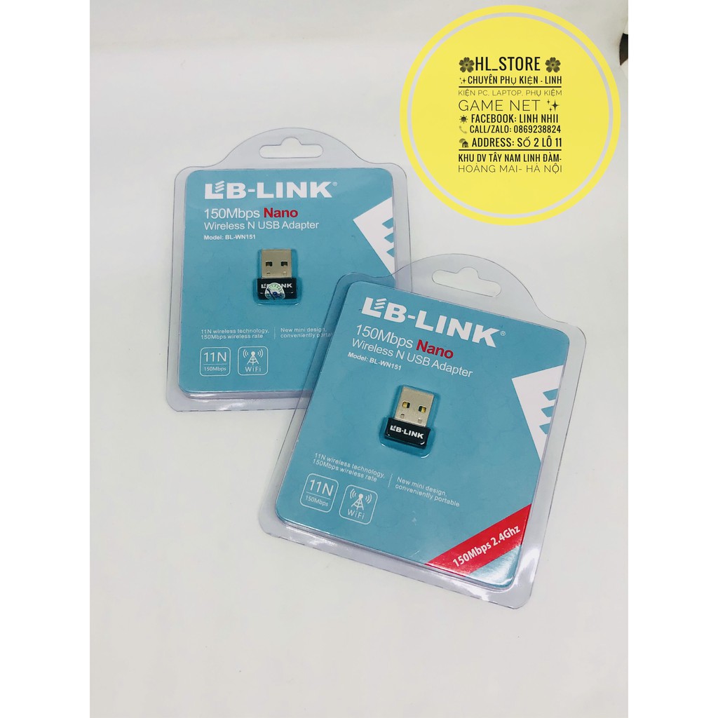 { Siêu giảm giá } Usb Thu WiFi Lblink Wn151 nano- 150Mbps Chính Hãng 4.6