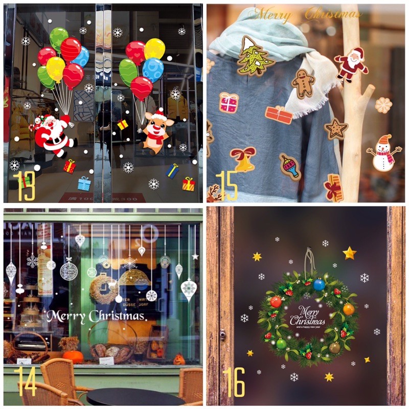 Decal Trang trí Noel 500 mẫu 2021 mới nhất