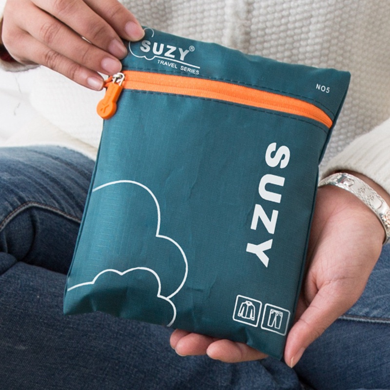 Set 7 túi đựng đồ du lịch 2 ngăn thiết kế đơn giản đa năng tiện lợi