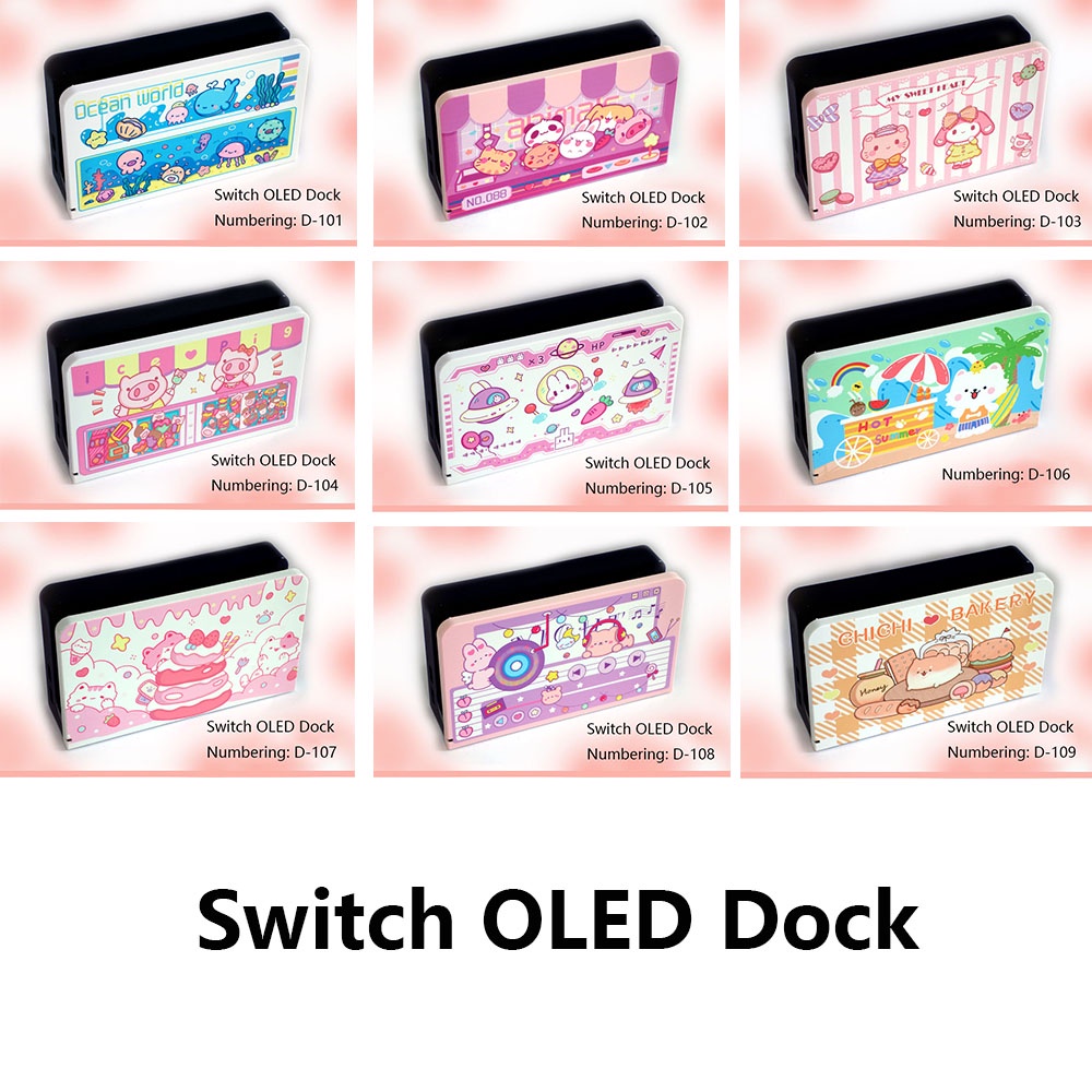 Vỏ Bảo Vệ Chống Trầy Xước Họa Tiết Hoạt Hình Dễ Thương Cho Tay Cầm Chơi Game Nintendo Switch Oled