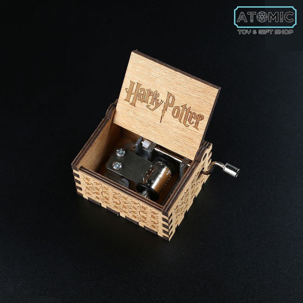 Hộp Nhạc Phim Harry Potter - Hộp Nhạc Gỗ Quay Tay Cơ Cổ Điển & Mini