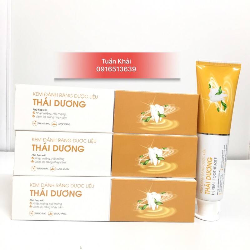 [Nhập Nguyên Hộp Sao Thái Dương] Kem đánh răng dược liệu - Thái Dương túp to 150g