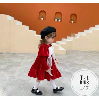 váy nhung bé gái 10-20jg