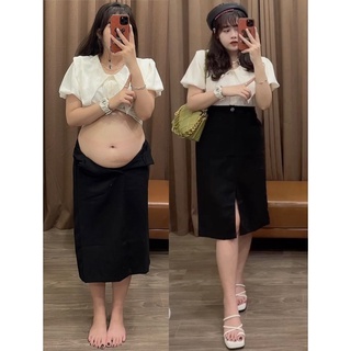 Chân Váy Xẻ Tà Trước Bigsize