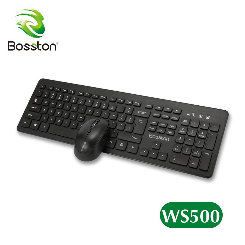 Combo Bàn Phím Và Chuột Không Dây Bosston WS500