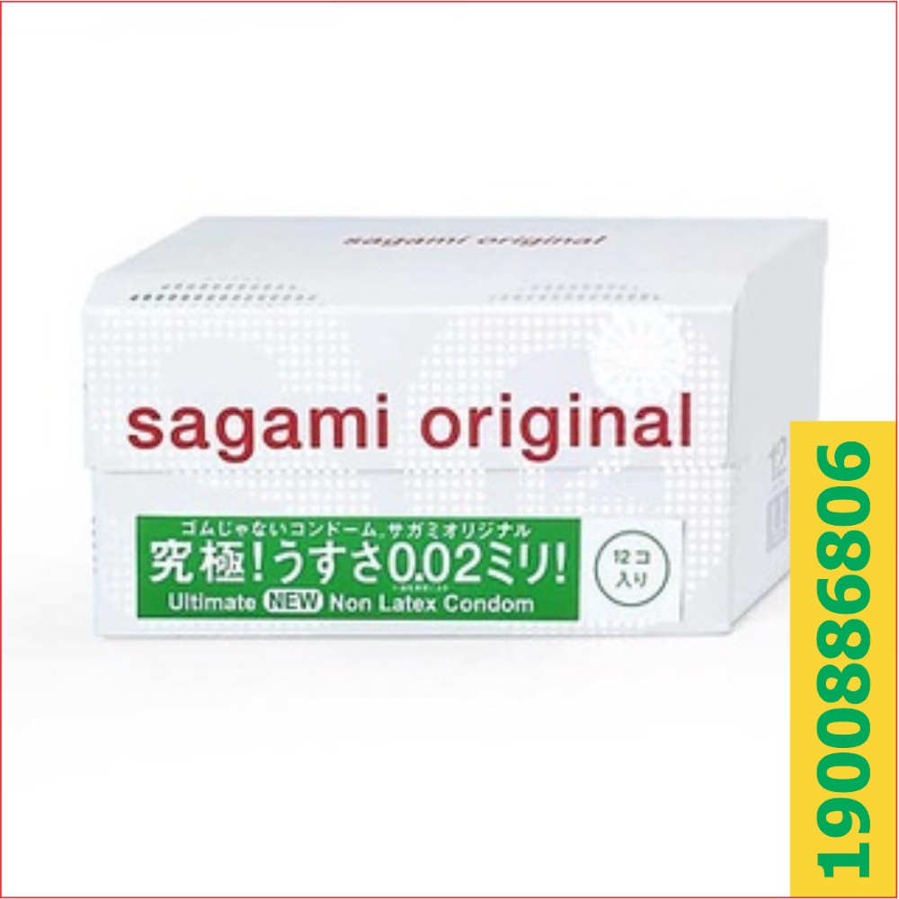 Bao cao su Sagami Original 0.02mm - hộp 12 chiếc