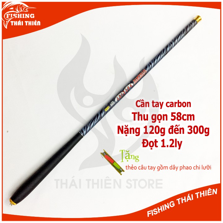 Cần câu tay carbon Patriot Beo