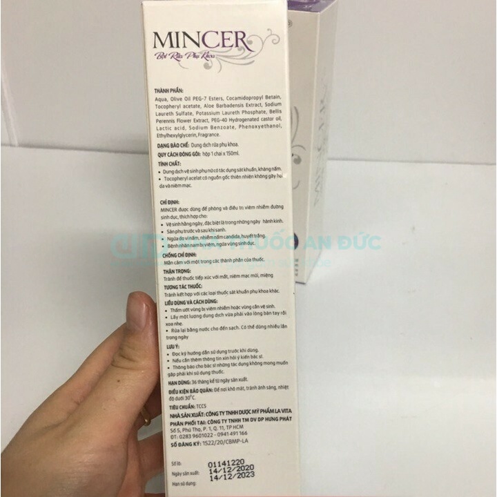 Bọt Rửa Phụ Khoa Mincer - Nhà thuốc An Đức