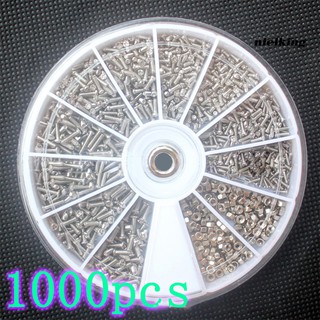 Bộ 600 / 1000 ốc vít M1.2 / 1.4 / 1.6 chất lượng cao chất liệu thép không gỉ