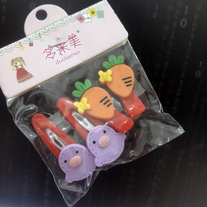 Set 4 kẹp tóc mái cho bé DTonline kep_vitcarrot