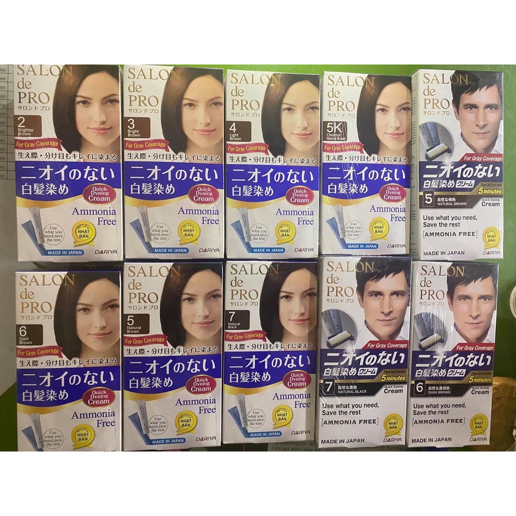 Thuốc nhuộm tóc phủ bạc Salon de Pro