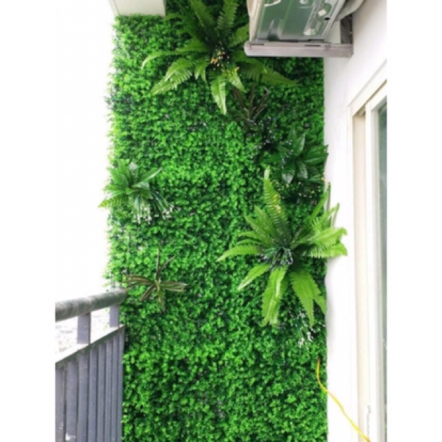 Cây dương xỉ giả dương sỉ bằng vải nhựa 7 cành 14 lá dài cao 42 cm dùng cắm chậu hoặc trang trí cho không gian thêm xanh