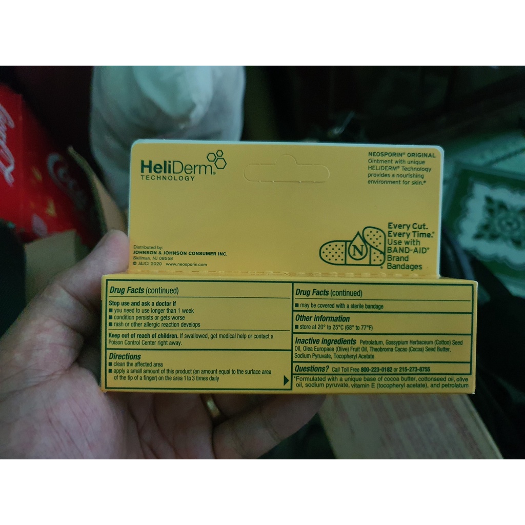 Kem Mỡ Hỗ Trợ Vết Thương bỏng Neosporin Original Ointment 28.3g