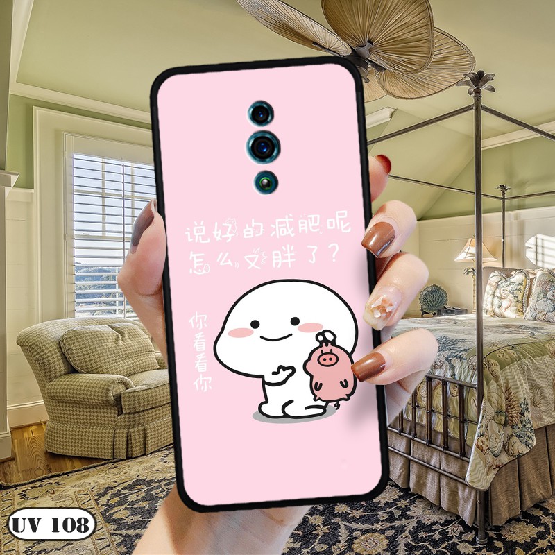 Ốp lưng điện thoại Oppo Reno - lưng nhám viền dẻo