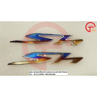 Bộ tem titan chữ sh dán xe honda sh ,tinh sảo