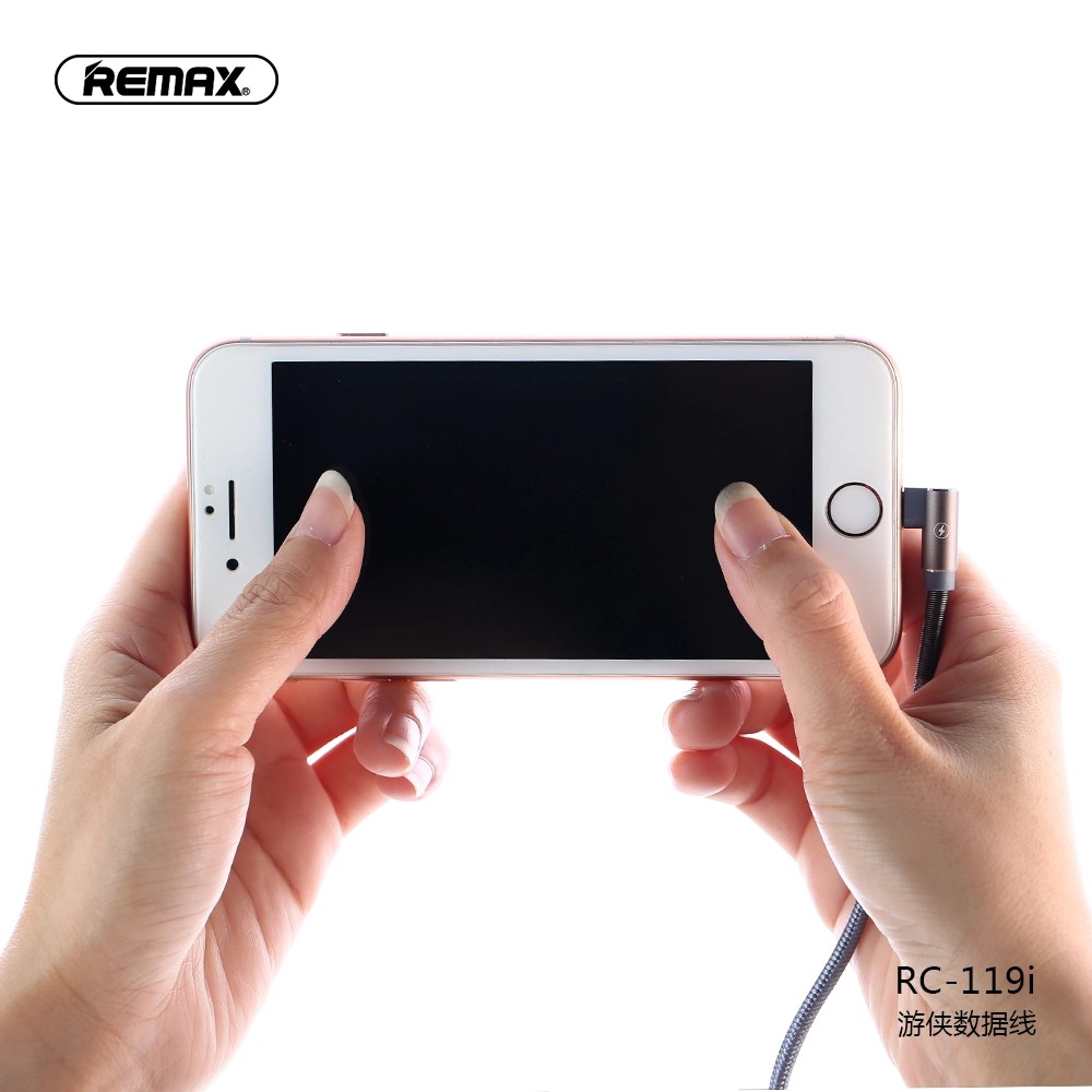 Cáp sạc chữ L Remax cổng Micro-USB RC-119m / Lightning RC-119i / Type-C RC-119a max 2.4A - Nhất Tín Computer