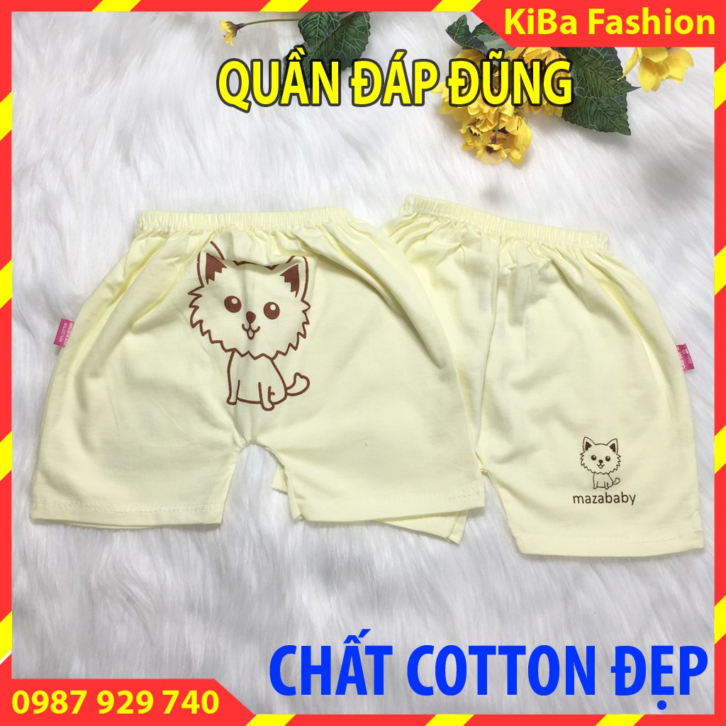 [CAO CẤP] Quần đùi chục in mông LOẠI ĐẸP chất cotton 100% mềm mịn cho bé Trai/ Gái 3-14kg - QĐ -HMA0800