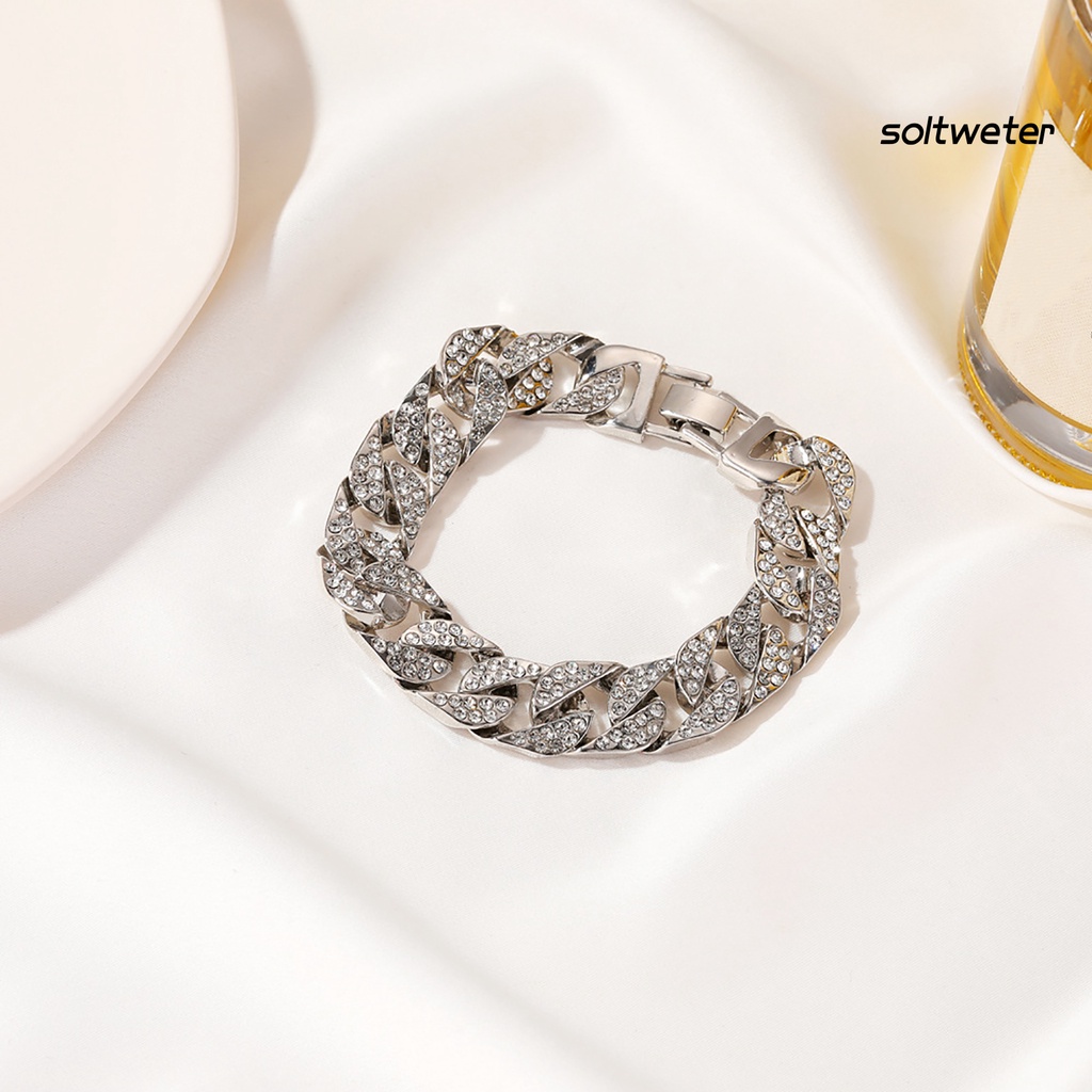 Vòng Tay Dây Xích Đính Đá Thời Trang Cho Nữ
